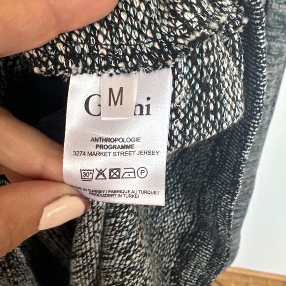 Anthropologie Ganni Pinnacle Knit Textured Blue Gray Dress, Size M, Like New - Picture 5 of 7